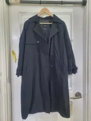 秋のカジュアル シャカシャカ素材 トレンチコート ジャケット 状態良好 バスト54