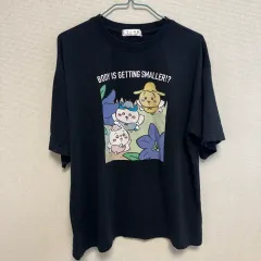 220 ちいかわ 黒 半袖 Tシャツ M L サイズ