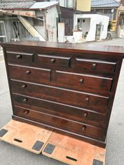 1682 ②ビンテージ　パイン材の木製チェスト　洋タンス　収納棚　展示台　レトロ 1682 ②ビンテージ パイン材の木製チェスト 洋タンス 収納棚 展示台