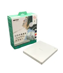 バッファロー スマートフォン用CDレコーダー ラクレコ RR-W1-WH BUFFALOのサムネイル