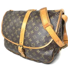 【本物】ルイ ヴィトン ショルダーバッグ ソミュール 35 Saumur 35 モノグラム M42254 LOUIS VUITTON 斜め掛け