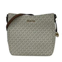 MICHAEL KORS(マイケルコース) ショルダーバッグ JET SET TRAVEL 35F8GTVM7B 白×ブラウン レザー
