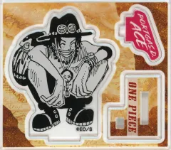 【中古】アクリルスタンド・アクリルパネル ポートガス・D・エース(座り/ニッコリ) 「ワンピース アクリルフィギュアコレクション“HEROES” ポートガス・D・エース Vol.1」