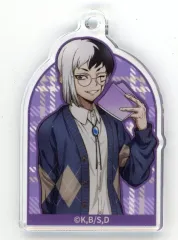 【中古】キーホルダー あさぎりゲン チェック柄ver. アクリルキーホルダー 「くじ引き堂 Dr.STONE オンラインくじ 読書の秋編」 C-7賞