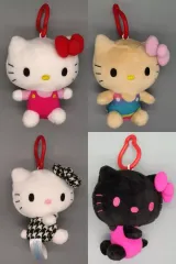 【中古】ぬいぐるみマスコット・ぬいぐるみバッジ 全4種セット ハローキティ カラビナ付マスコット Vol.2 「サンリオキャラクターズ」