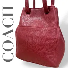 ☆★COACH　コーチ★オールドコーチ　ショルダーバッグ　斜め掛け　肩掛け　2way　レザー　レッド　ロゴ★♯2351