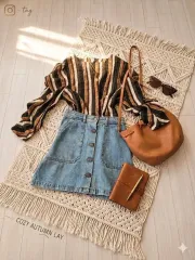 ZARA/ザラ プレミアム デニム ボタン ミニスカート (XS/24)