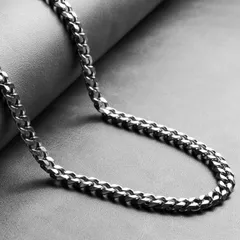 メキシカンジュエリー シルバー 喜平ネックレス 7mm 50cm 60cm 6面カット サージカルステンレス メンズ レディース チェーン 金属アレルギー対応 重ね付け 高級感 男女兼用 プレゼント ギフト対応 錆びにくい 重厚感 ヴィンテージ 水濡れOK 銀