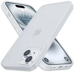 【在庫処分】iPhone15 ケース マットクリア TPU+PC 半透明 耐衝撃 滑り止め iPhone 15 ケース 指紋防止 米軍MIL規格 黄変防止 ワイヤレス充電対応 スマホケース iPhone 15