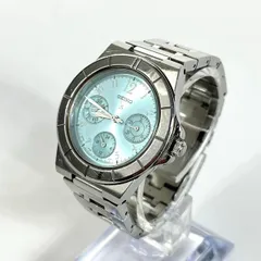 美品 SEIKO セイコー LUKIA ルキア 腕時計 5Y89-0B30 デイデイト クォーツ シルバー アイスブルー