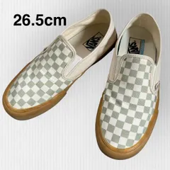 【ヴァンズ】26.5cm  スリッポン　SF  チェッカーボード柄　ガムソール　厚底　2way UltraCush
