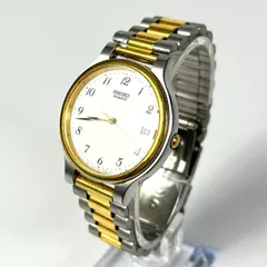 美品 SEIKO セイコー 7N42-7A30 クォーツ 腕時計 デイト コンビ ゴールド シルバー 稼働品 ヴィンテージ