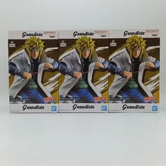 【未開封】ナルト 疾風伝 Grandista NAMIKAZE MINATO 波風ミナト フィギュア バンプレスト バンダイスピリッツ 四代目火影 木ノ葉の黄色い閃光 グランディスタ　3個セット C-1-1
