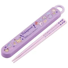 スケーター(Skater) 箸 箸箱 セット 子供用 お弁当 16.5cm 日本製 食洗機対応 スライド式 ポケモン ポケピース 24 ABS2AMAG-A