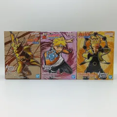 【未開封】ナルト 疾風伝 ボルト VIBRATION STARS 波風ミナト うずまきナルト うずまきボルト フィギュア 3体セット まとめ売り バンプレスト バンダイスピリッツ 六道仙人モード 九喇嘛モード C-1-2