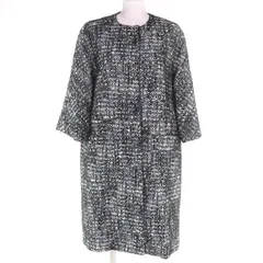 極美品◇MARNI マルニ CPMAO03U00TW578 比翼仕立て アクリル ノーカラー ツイード コート マルチカラー 38 イタリア製 正規品 レディースのサムネイル