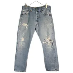 90年代 USA製 Levi's リーバイス 501 デニムパンツ ライトブルー(メンズ W34 L30)中古 古着 X6990