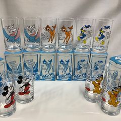 昭和レトロ ディズニーグラス ミッキーマウス ダンボドナルドプルート