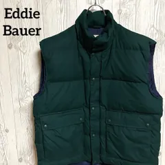 Eddie Bauer エディーバウアー ダウンベスト・キルティングベスト メンズLサイズ 緑 みどり グリーン系 定番安定 25-9-122のサムネイル