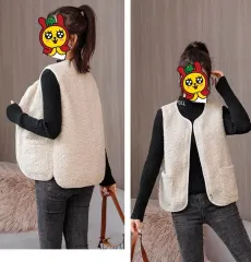 在庫処分 状態良し エコール・ド・パリ シープスキン ボア フリース ベスト LUCKY CHOUETTE st RENEEVON st