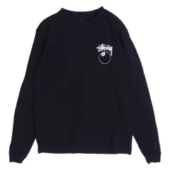 STUSSY ステューシー 8 BALL エイトボール フロント バック プリント ロングスリーブ 長袖 Tシャツ ブラック系 S【中古】