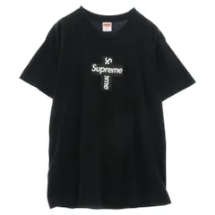 Supreme シュプリーム 20AW Cross Box Logo Tee クロス ボックスロゴ プリント 半袖 Tシャツ カットソー ブラック ブラック系 M【中古】