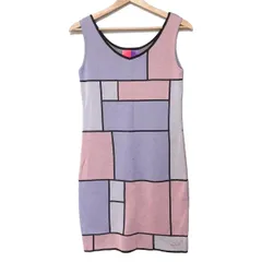 Rady(レディ) ワンピース サイズF レディース美品  - ライトパープル×ライトピンク×マルチ ノースリーブ/ひざ丈/ニット