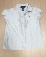 ポロ 2点 ラルフローレン 女の子 シャツ パフ 半袖 ブラウス