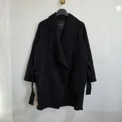 ZIOSONGZIO レディース ブラック ロングコート M4725