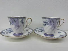 HOYAボーンチャイナ　カップ＆ソーサー2客セット