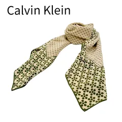 Calvin Klein カルバンクライン スカーフ ベージュ系 シルク100%のサムネイル