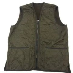 ●Barbour バーブァー バブアー キルティング ベスト Vネック インナー フリース ジレ アウトドア ミリタリー メンズ Lサイズ 正規品