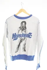 ヒステリックグラマー HYSTERIC GLAMOUR 80年代 ～ フロントプリント クルーネック 長袖スウェット スウェット グレー フリーサイズ 103MT-4192