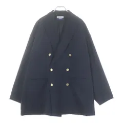 MAISON SPECIAL (メゾンスペシャル ) 21AW ピークドラペル プライム 金ボタン ジップスリット オーバー テーラードジャケット ネイビー 11211111212のサムネイル