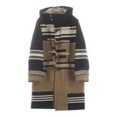 BURBERRY (バーバリー) チェック総柄 ウール ダッフルコート ベージュ/ブラウン 4558900のサムネイル