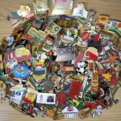 ピンバッジ 200個セット フランス雑貨 まとめ売り ピンズ ヴィンテージ ピンバッチ BC2-200-0402-1