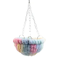 新品 Ifukens インコ おもちゃバードテント ベッド小動物 ハンモック鳥かご インコ ブランコ ヒーター 保温ふわふわ鳥の巣巣箱オカメインコ文鳥セキセイインコ鳥 おもちゃ防寒対策ハムスター ハウス隠れ家遊び場暖かい寝床 鳥小屋鳥用品ペット用品(ピンク)