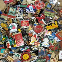 ピンバッジ 200個セット フランス雑貨 まとめ売り ピンズ ヴィンテージ ピンバッチ BC2-200-0402-2