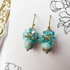 チェコビーズの可愛いピアスD192