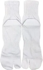 モードセレクト 足袋 ソックス メンズ レディース 白 綿混 強力消臭 足袋型ソックス 靴下 白色 2足セット 25-27cm (25.0-27.0 cm)