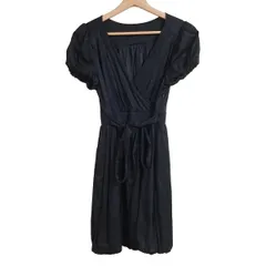 Lois CRAYON(ロイスクレヨン) ワンピース サイズM レディース 黒 Vネック/半袖/ミニ