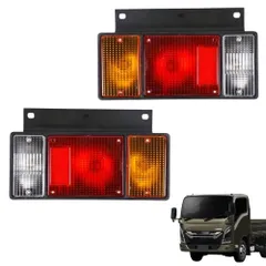MORASTYLE いすゞ エルフ テールランプ 24V 3連 左右セット NEW PM 07 純正タイプ 社外品 のサムネイル
