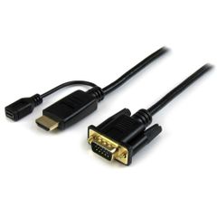 新品 StarTech.com HDMI - VGAアクティブ変換ケーブルアダプタ 1.8m 1920x1200/ 1080p HD2VGAMM6