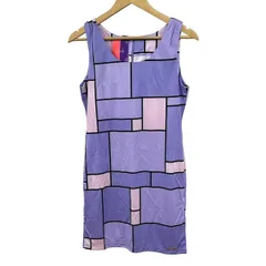 Rady(レディ) ワンピース サイズF レディース美品  - ライトパープル×ライトピンク×マルチ ノースリーブ/ミニ