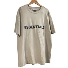 ♪4115 ESSENTIALS エッセンシャルズ プリント クルーネック半袖Ｔシャツ sizeXS/ベージュ 中古