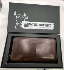 ▽COACH 蔻馳 水牛皮/長夾 棕色 附盒 10727