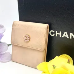 シャネル コインケース ミニポーチ ココボタン キャビアスキン GA228