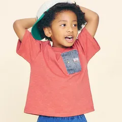 《新品》デニムポケットTシャツ 110㎝ F.O.KIDS 子供服 半袖 R207065のサムネイル