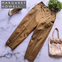 美品 23ss マーガレットハウエル ドライ コットン ツイル トラウザーズ