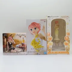 【未開封】五等分の花嫁 中野一花 フィギュア 3体セット まとめ売り タイトー バンプレスト Desktop Cute DMMくじ A-1賞 バニーver. アニメ原画展ver. プライズ 一花 C-2-5